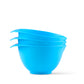 light blue mixing bowls set of 3 with handle and spout, dishwasher safe and microwave safe