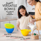 Versatile 2 Litre kids plastic mixing bowls for baking and meal prep 