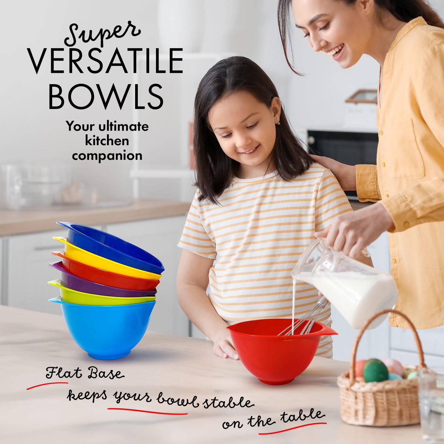 2 Litre kids mixing bowls for baking and cooking with children