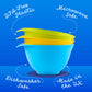 Dishwahser safe, Microwave safe and BPA free plastic mixing bowls