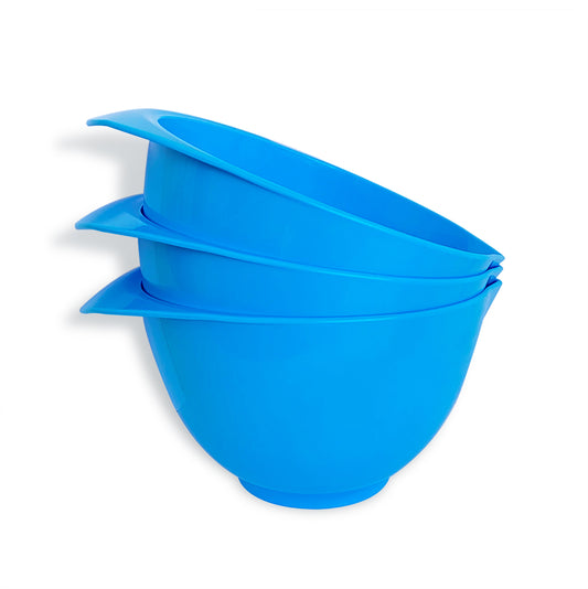 The Light Blue Plastic Mixing Bowl Set - WePrep
