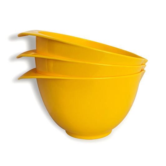 Yellow mixing bowls set - WePrep