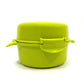 light green plastic microwave egg cooker for scrambled and poached eggs