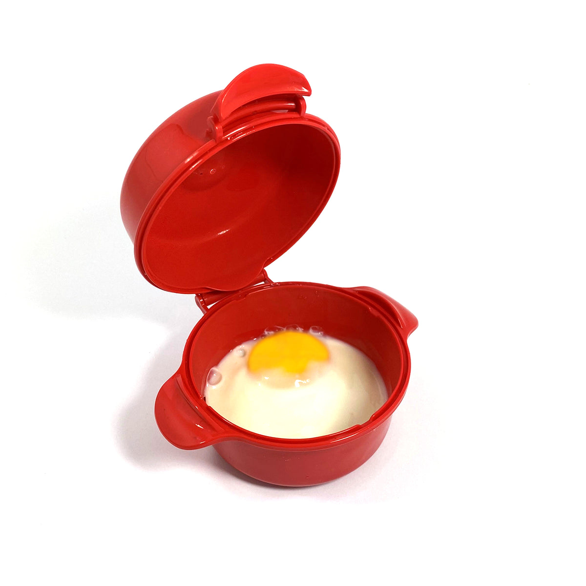 microwave safe micropot with poached egg