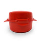 red plastic microwave egg poacher and cooker